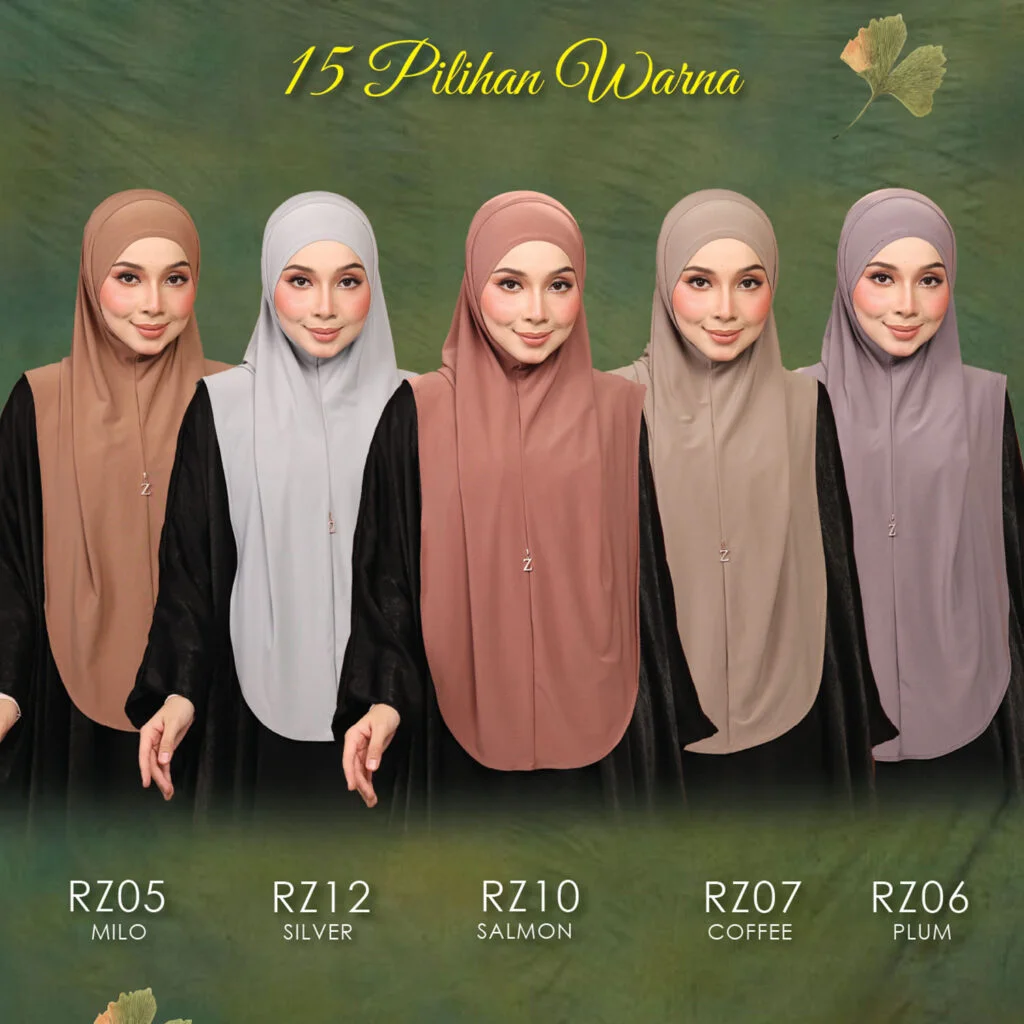 Koleksi warna Tudung Syria - set 2