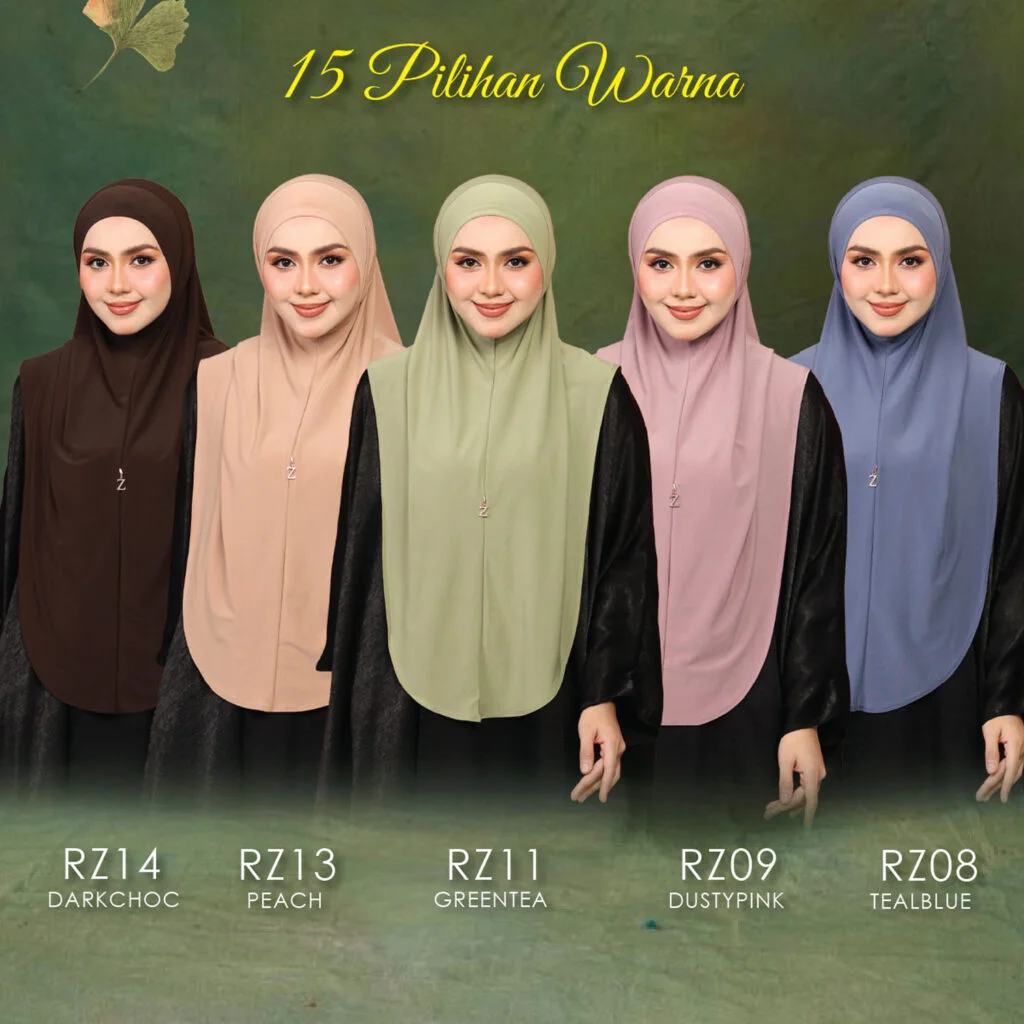 Koleksi warna Tudung Syria - set 3