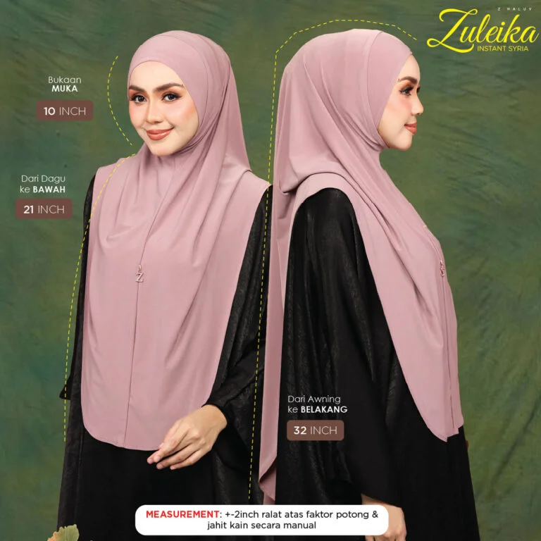 Ukuran tudung Syria Elmaree